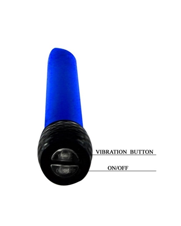 Lollipop blå multi-speed vibrator stav tænd sluk